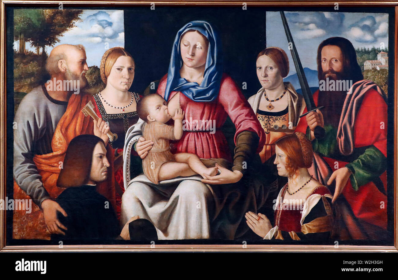 The Civic Museum Eremitani. Virgin and child by Bernardino Luini (1480 ...