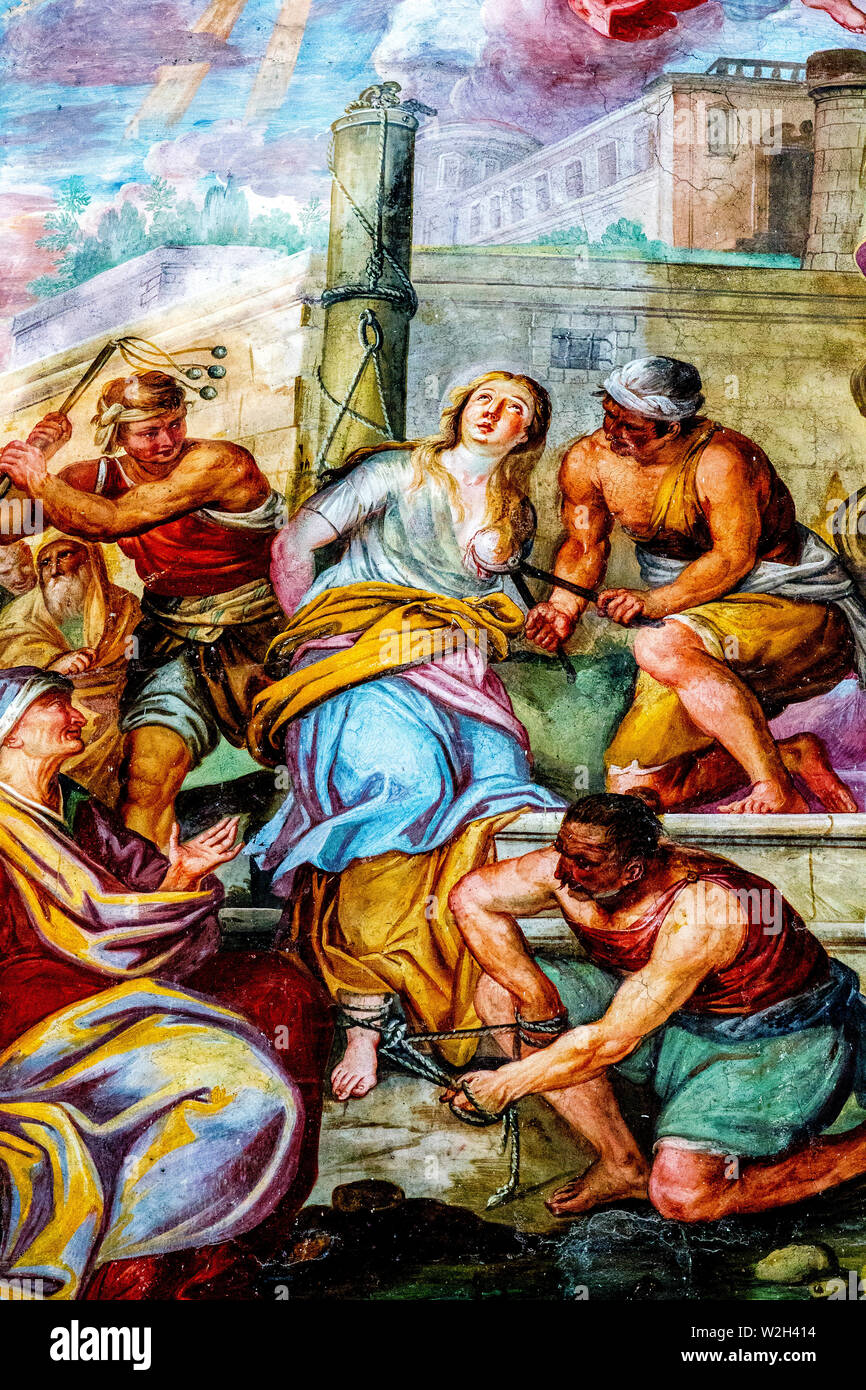 San Benedetto (St Benedict) church, Catania, Sicily (Italy). Detail of