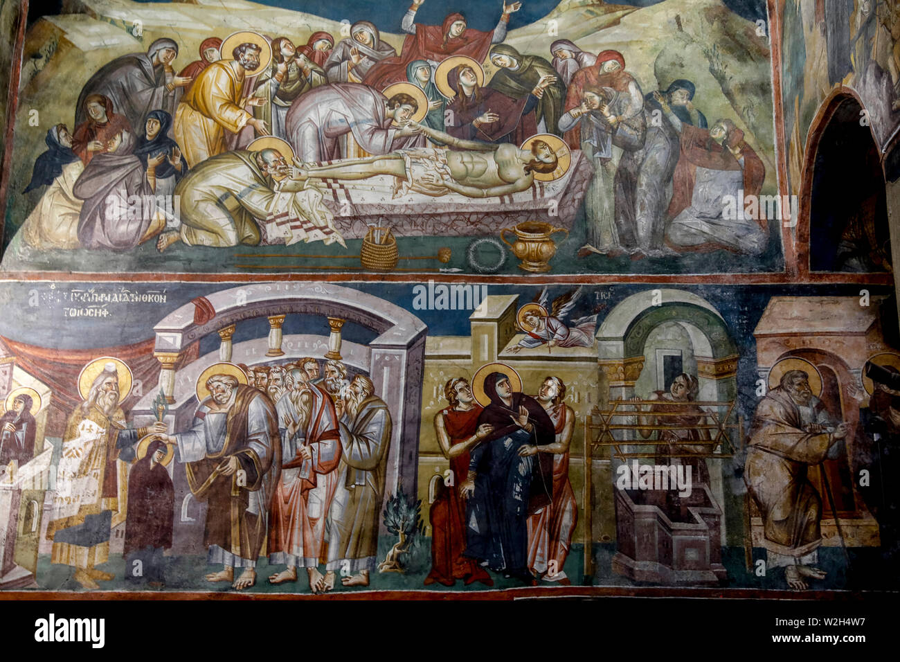 Mother of God Peribleptos church, Ohrid, Macedonia. Frescoes Stock Photo Alamy
