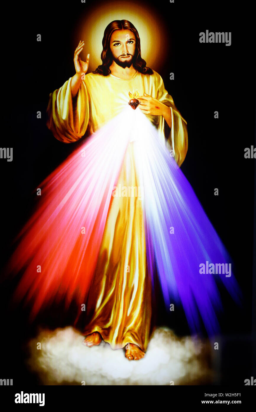 Image of Jesus the Divine Mercy, I trust in you. Ho Chi Minh City ...