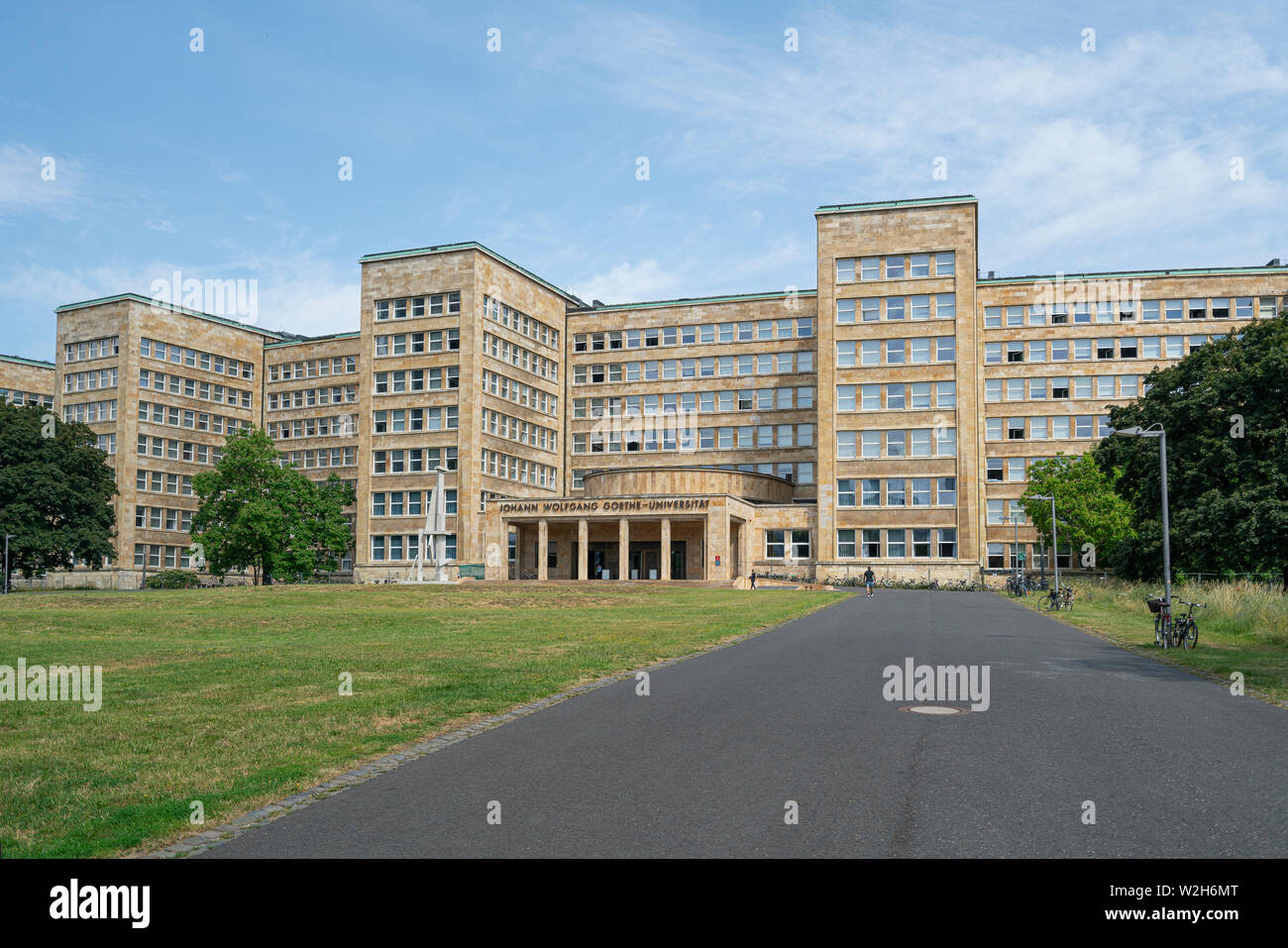 Frankfurt am Main, July 2019. A view of the Goethe University building in Frankfurt Campus Frankfurt am Main, July 2019. A view of the Goethe University building in Frankfurt Campus