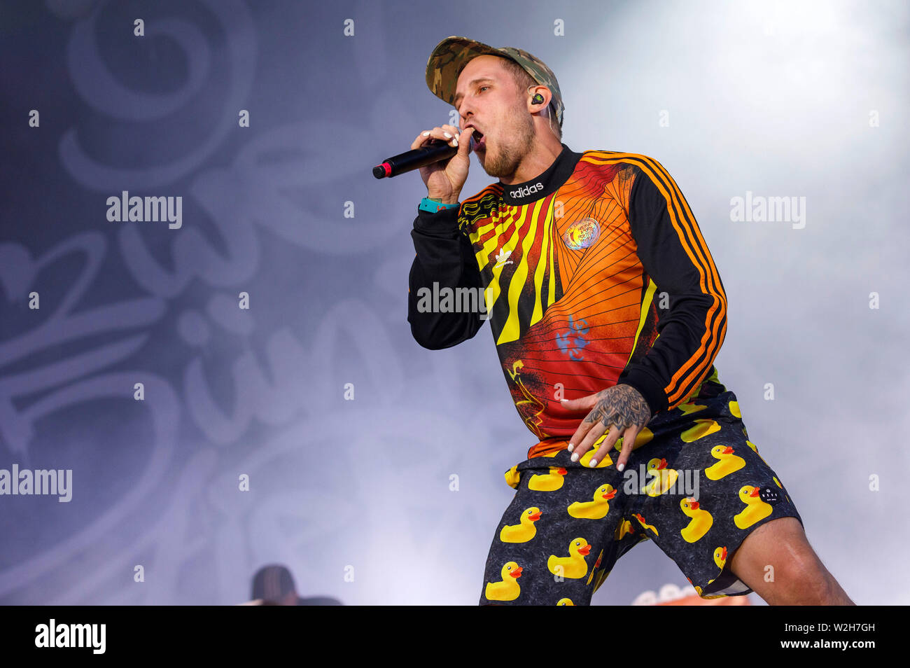 Cologne Deutschland 07th July 19 Daniel Shneezin Schneider From The 257ers Live At Summerjam 19 At Fuhlinger See Koln 07 07 19 Usage Worldwide Credit Dpa Alamy Live News Stock Photo Alamy