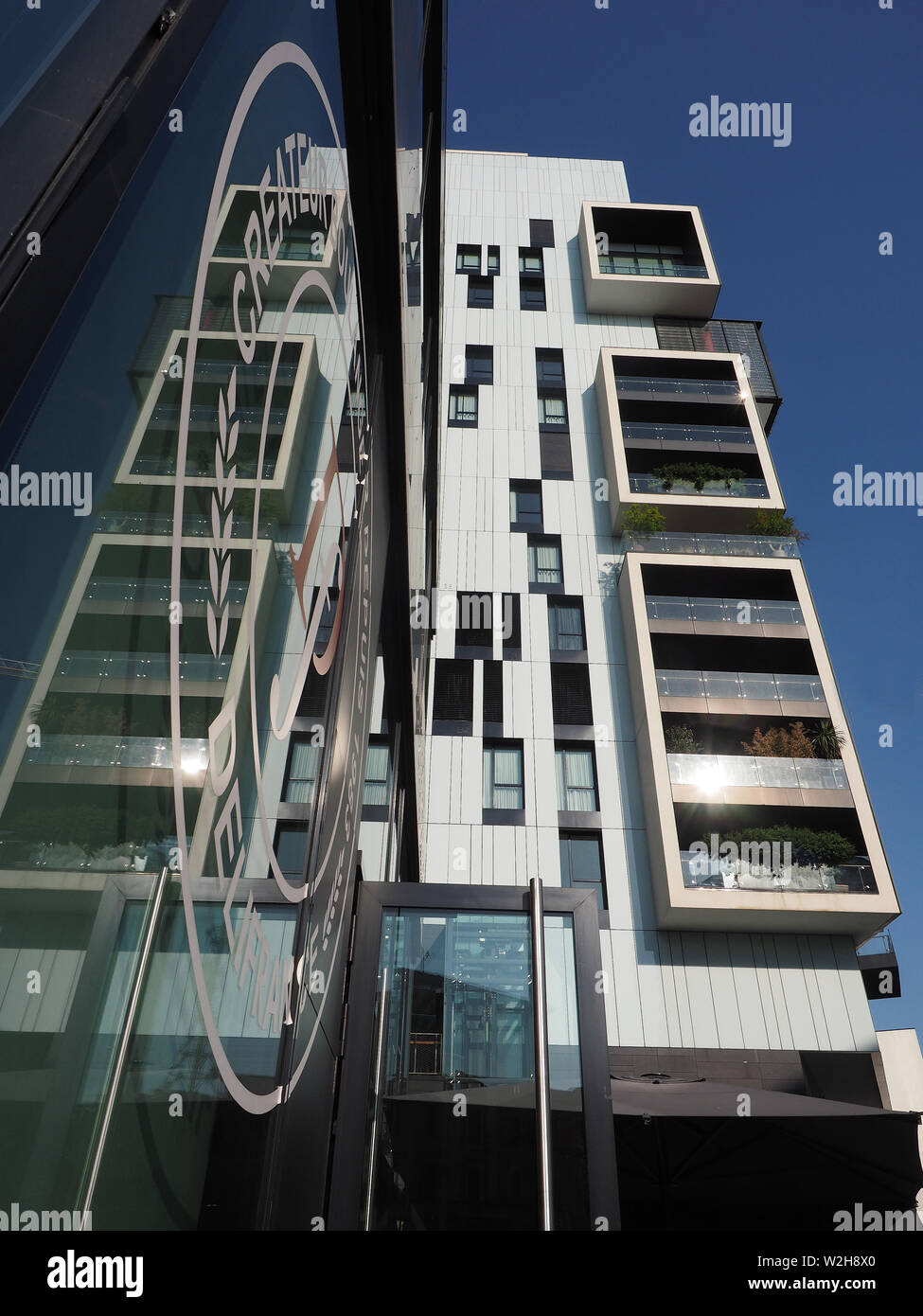 Europe , italy , Lombardy , Milan , Porta Nuova district , Solea Tower , Contemporary Architecture Stock Photo