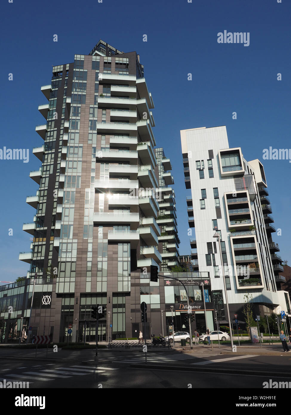 Europe , italy , Lombardy , Milan , Porta Nuova district , Solaria tower , architecture contemporary Stock Photo