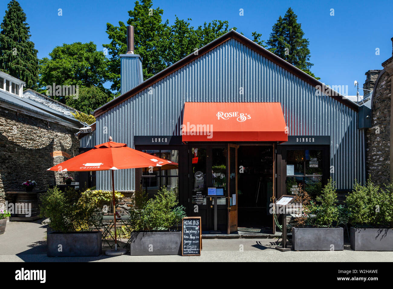 Rosie B’s Restaurant, Arrowtown, Otago Region, South Island, New Zealand Stock Photo