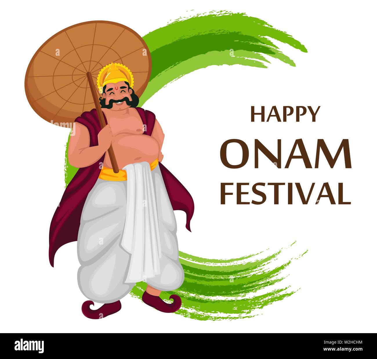 King Mahabali. Happy Onam festival in Kerala. Vector illustration on  abstract background Stock Vector Image & Art - Alamy