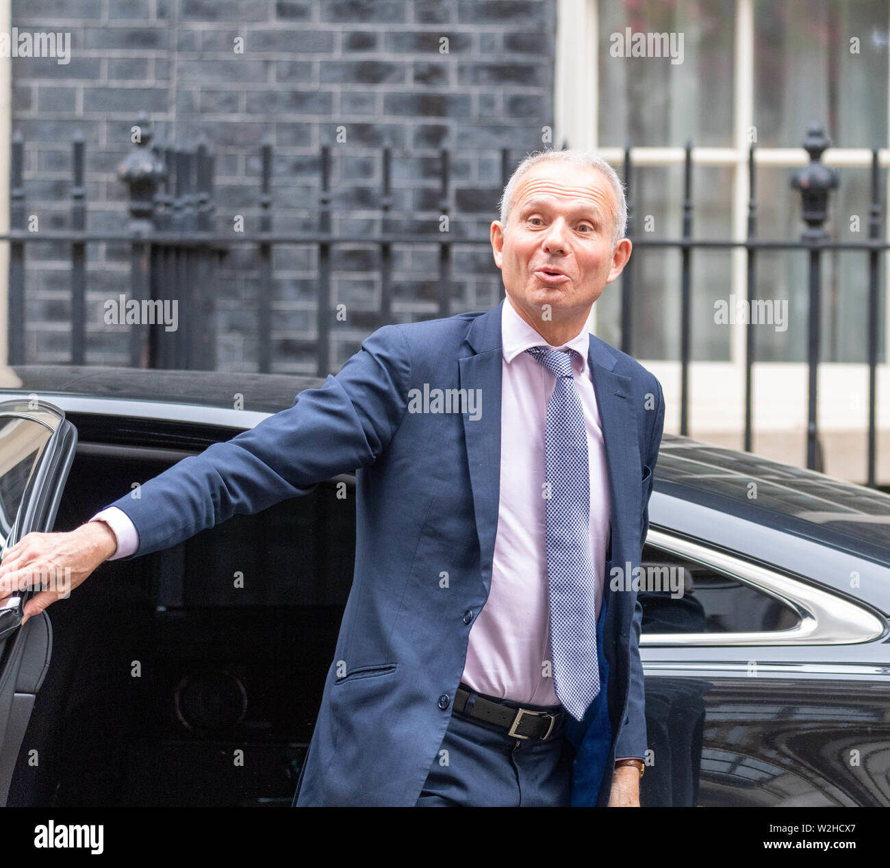 London, UK. 9th July 2019, David Lidinton MP PC, Cabinet minister  arrives at a Cabinet meeting at 10 Downing Street, London Credit Ian Davidson/Alamy Live News Stock Photo