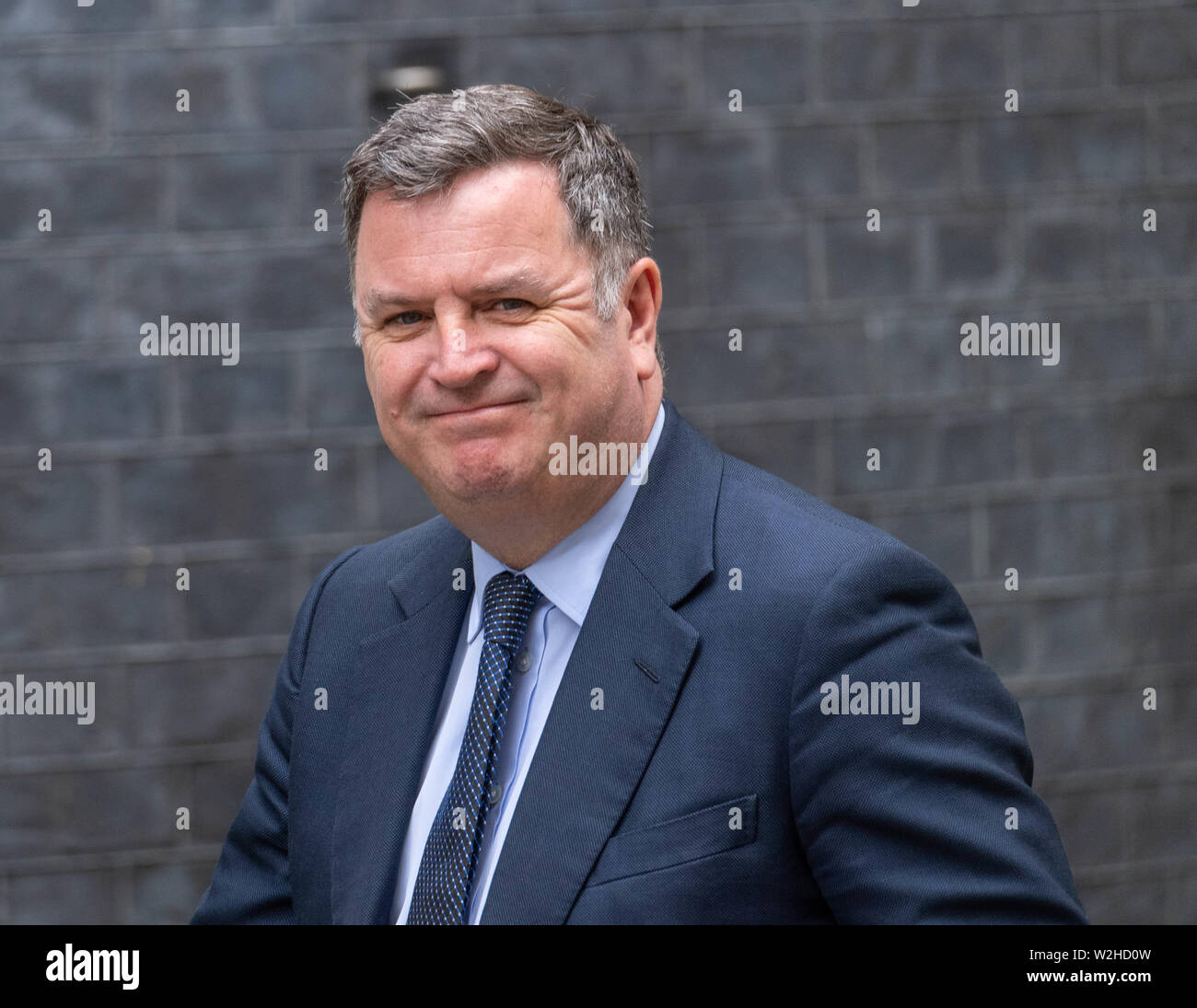 London, UK. 9th July 2019,  Mel Stride Leader of the House of Commons arrives at a Cabinet meeting at 10 Downing Street, London Credit Ian Davidson/Alamy Live News Stock Photo