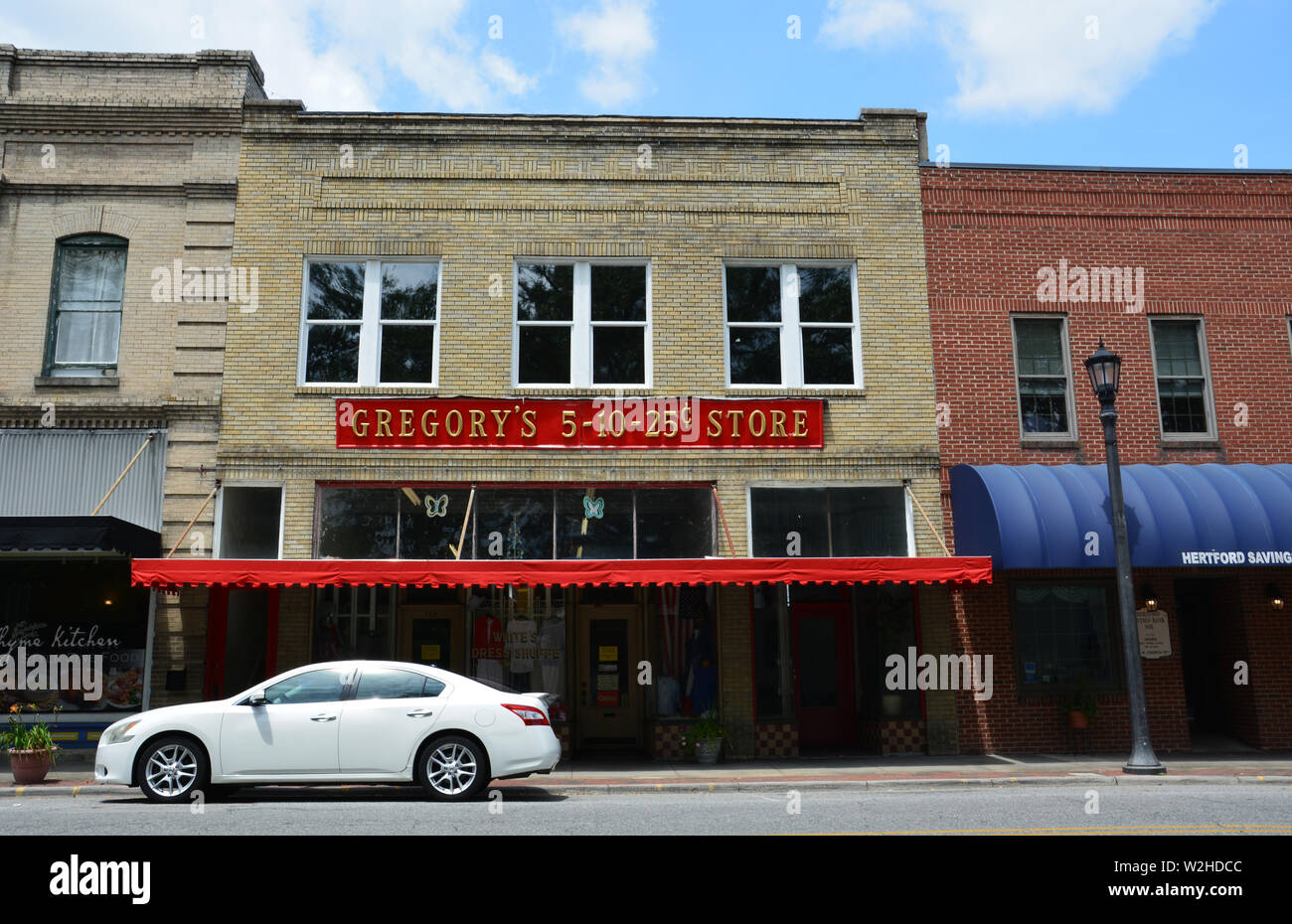 A quiet Sunday morning outside stores on Church Street in downtown