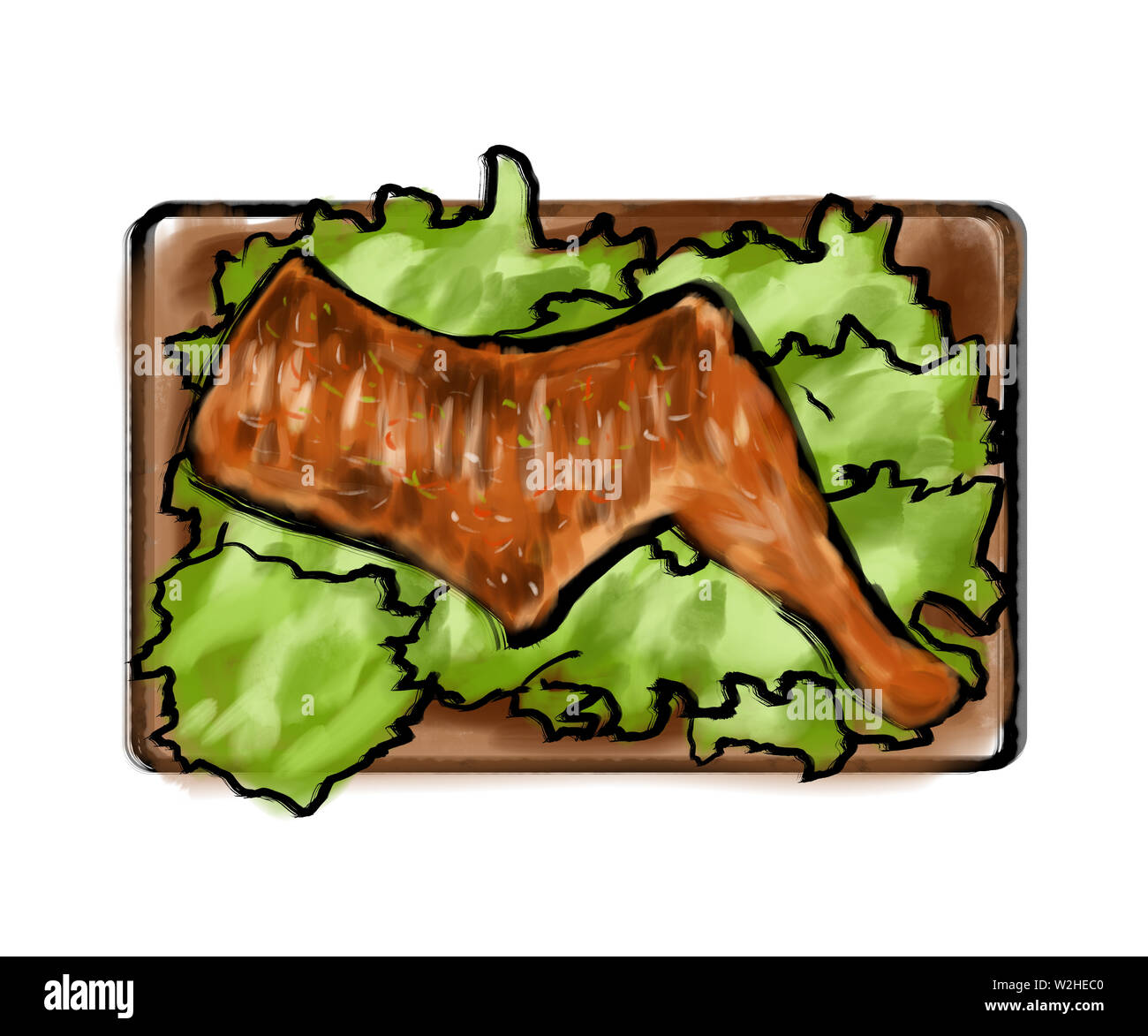 Delicious Chinese food lamb leg Stock Photo - Alamy