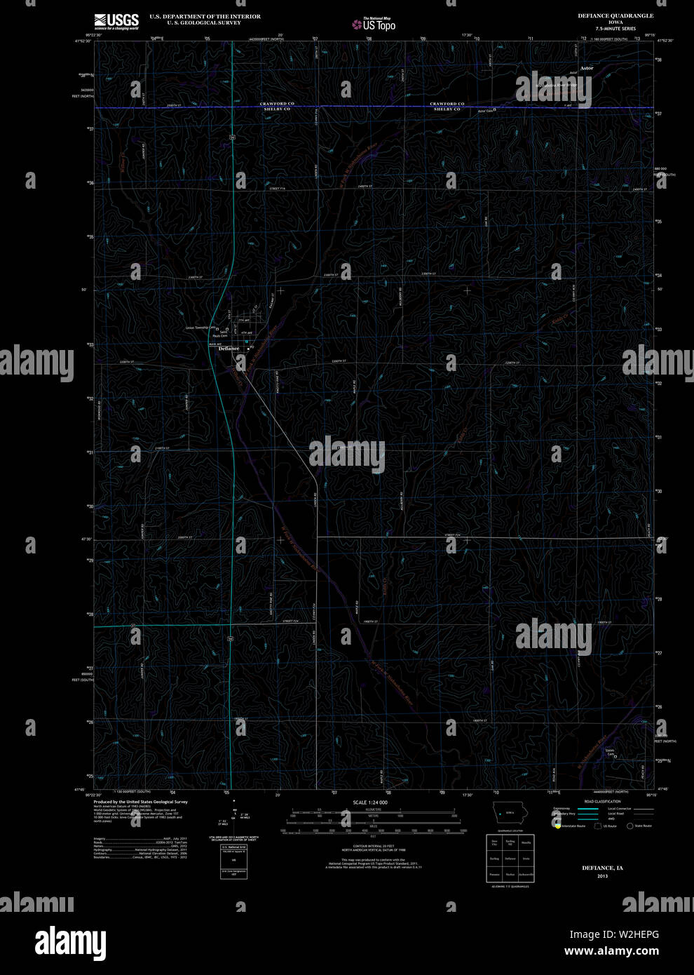 Map of defiance hi-res stock photography and images - Alamy