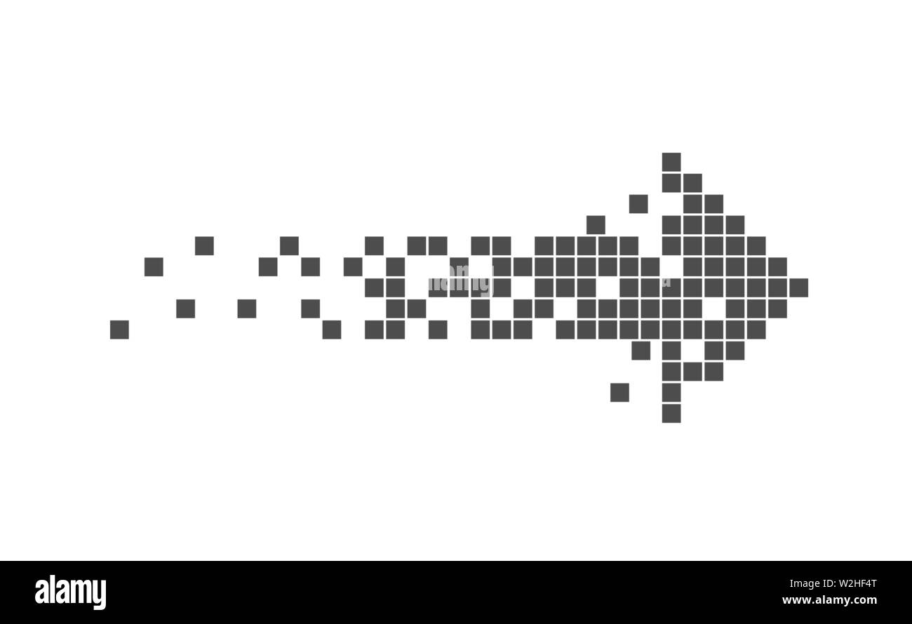 Pixelated arrow Stock Vector Images Alamy