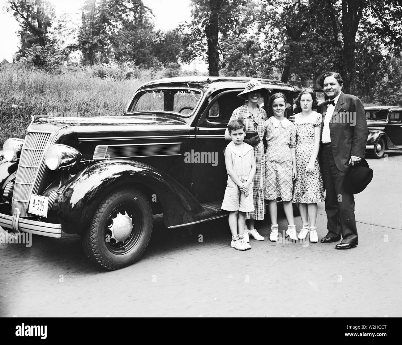 Rep. Percy L. Gassaway (D. of Okla) packed up his family Friday and stepped on the gas for Coalgate, Okla ca. July 26, 1935 Stock Photo