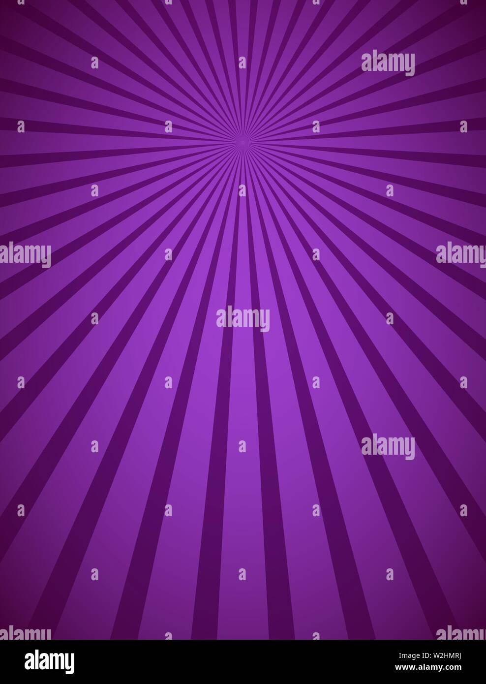 Purple beams and rays abstract vector illustration radial lines background Stock Vector