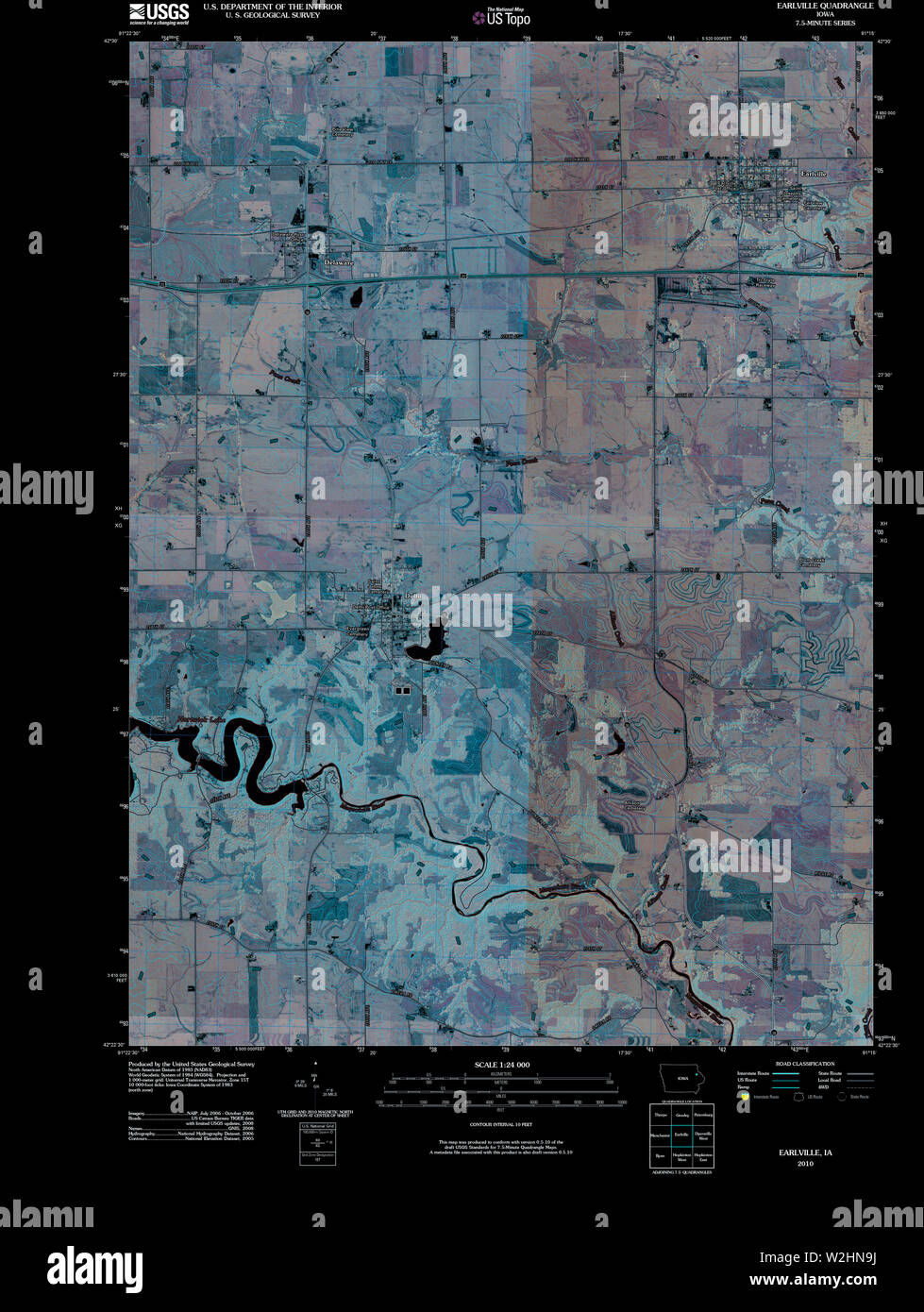 Map of earlville hires stock photography and images Alamy