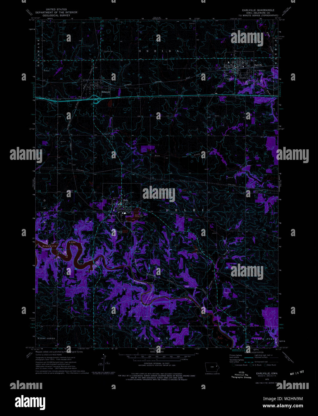 Map of earlville hires stock photography and images Alamy