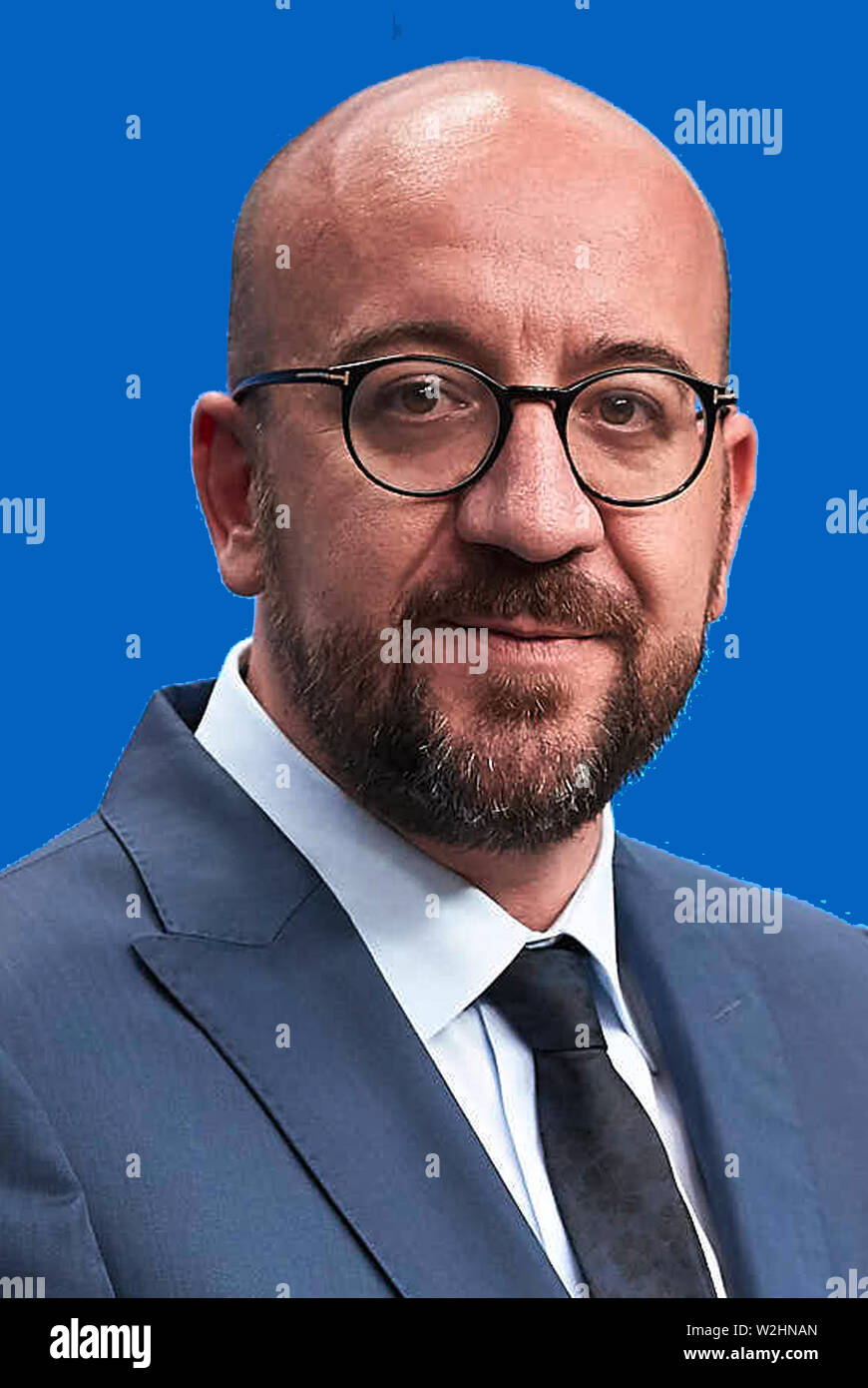 Charles Michel *21.12.1975 - Belgian politician of the liberal party Mouvement Reformateur MR and 51st Prime Minister of Belgium. Stock Photo