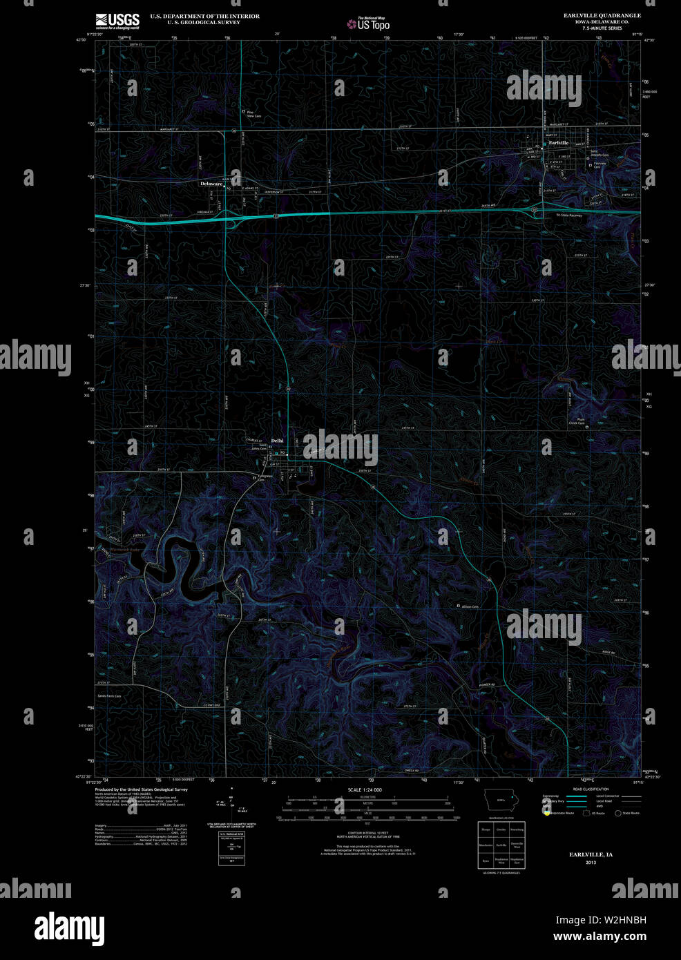 Map of earlville hires stock photography and images Alamy
