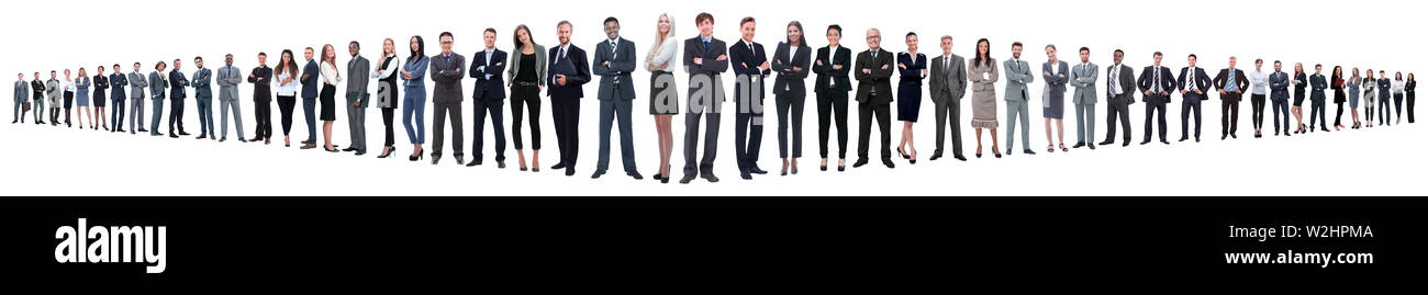 leader and professional business team standing together Stock Photo - Alamy