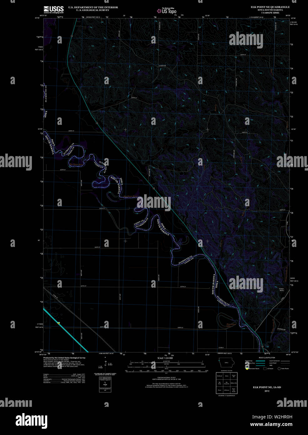 Map of elk point hires stock photography and images Alamy