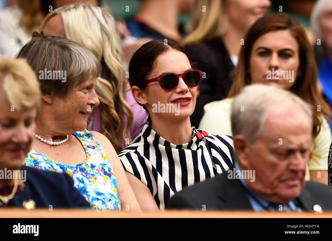 Ruth Wilson attends day 7 of the Wimbledon 2019 Tennis