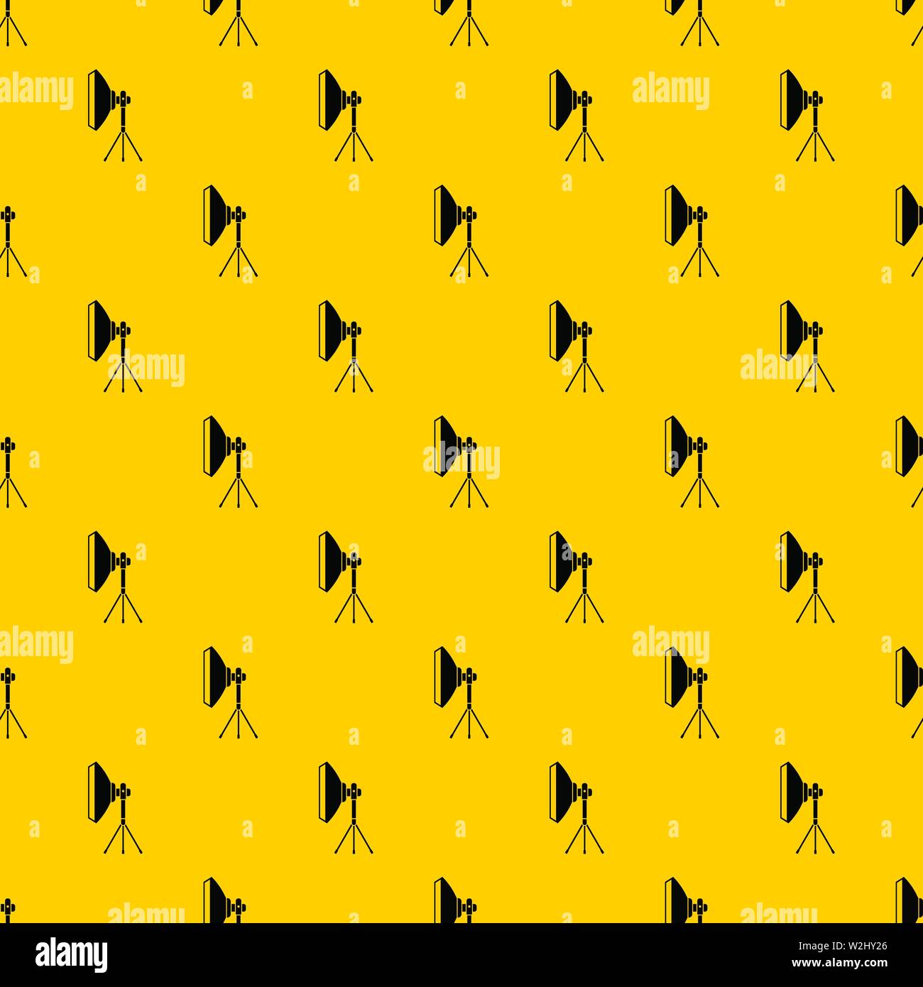 Studio lighting equipment pattern vector Stock Vector