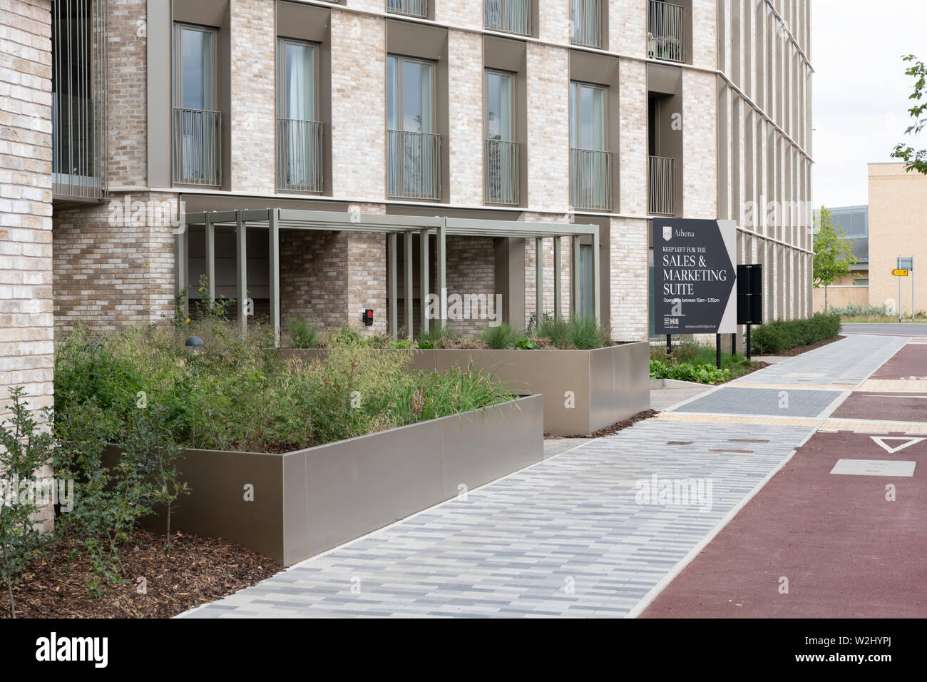 Houses at Eddington Cambridge UK a new development or district in the north west side of