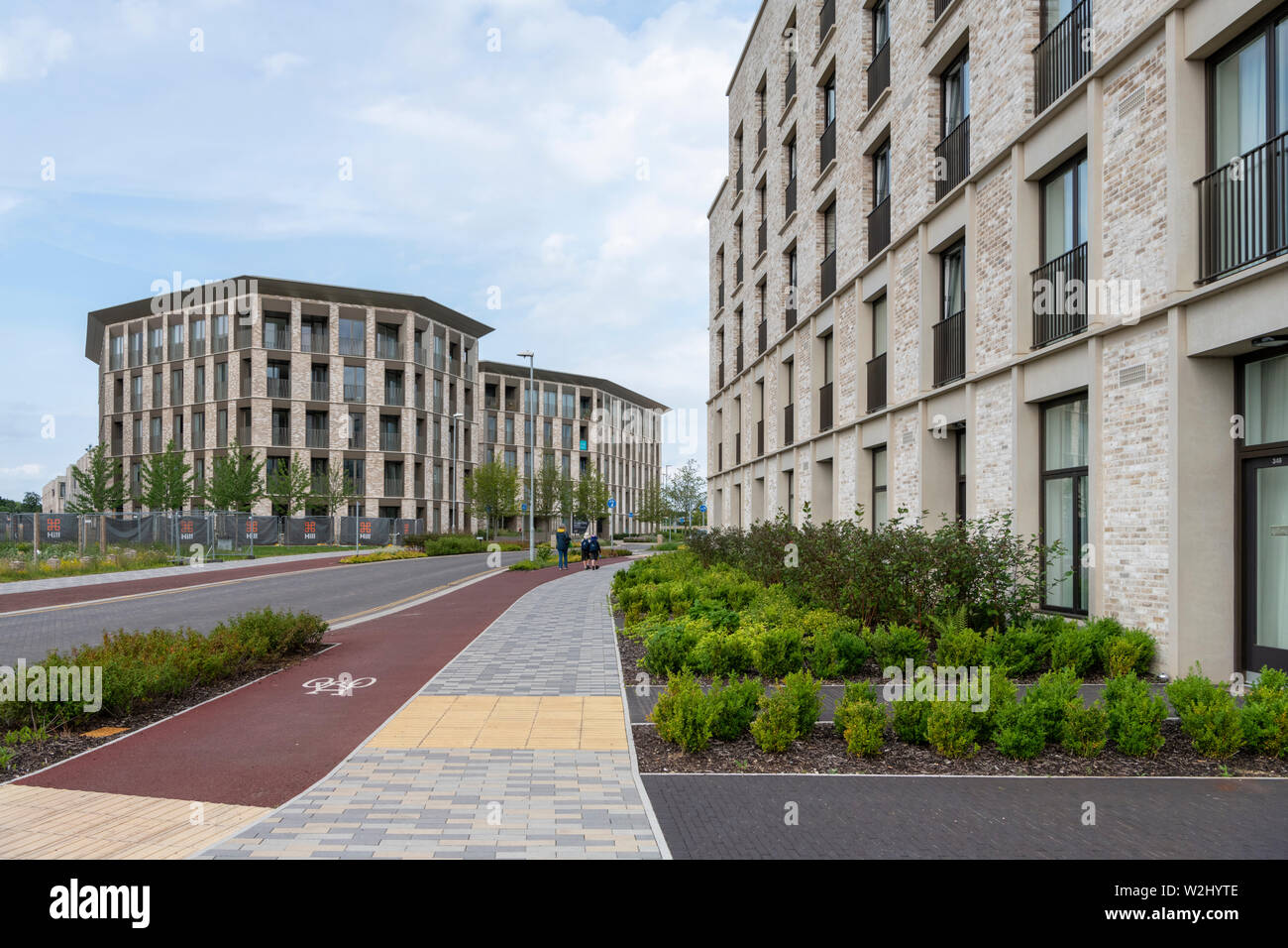 Houses at Eddington Cambridge UK a new development or district in the north west side of