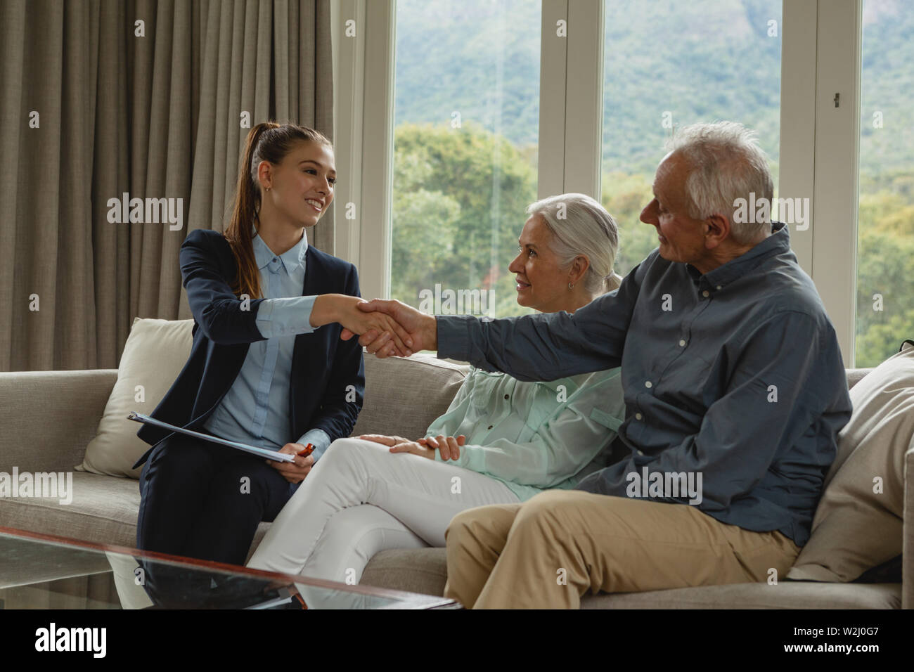 Mature female real estate agent hi-res stock photography and images - Alamy
