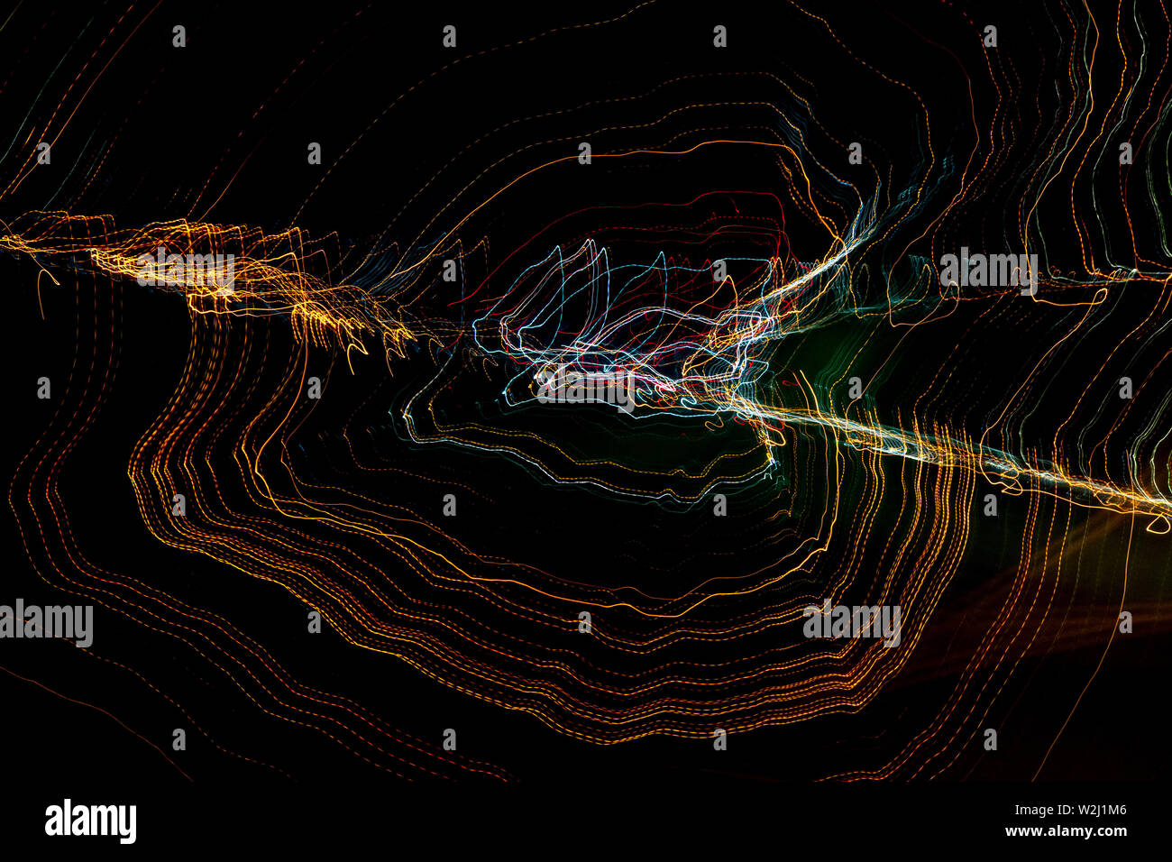 electiric shock background on black light lines Stock Photo