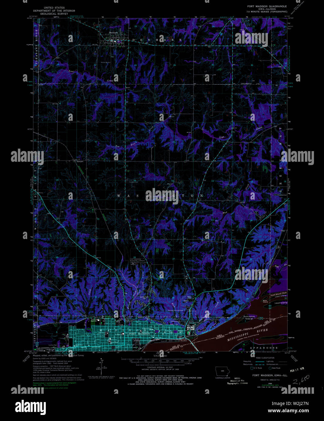 Map of fort madison hires stock photography and images Alamy