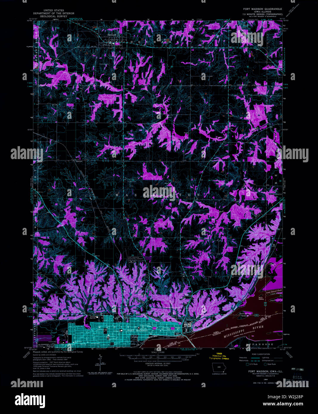 Map Of Fort Madison High Resolution Stock Photography and Images Alamy