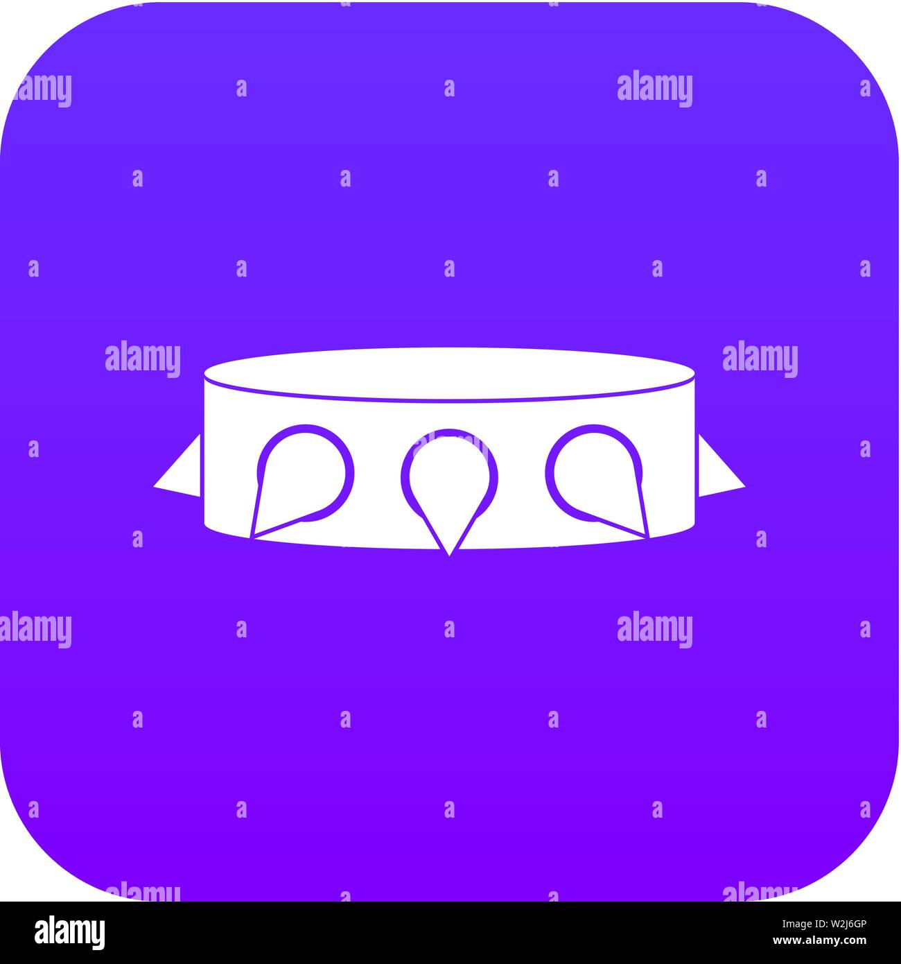 Rock collar icon digital purple Stock Vector Image & Art - Alamy
