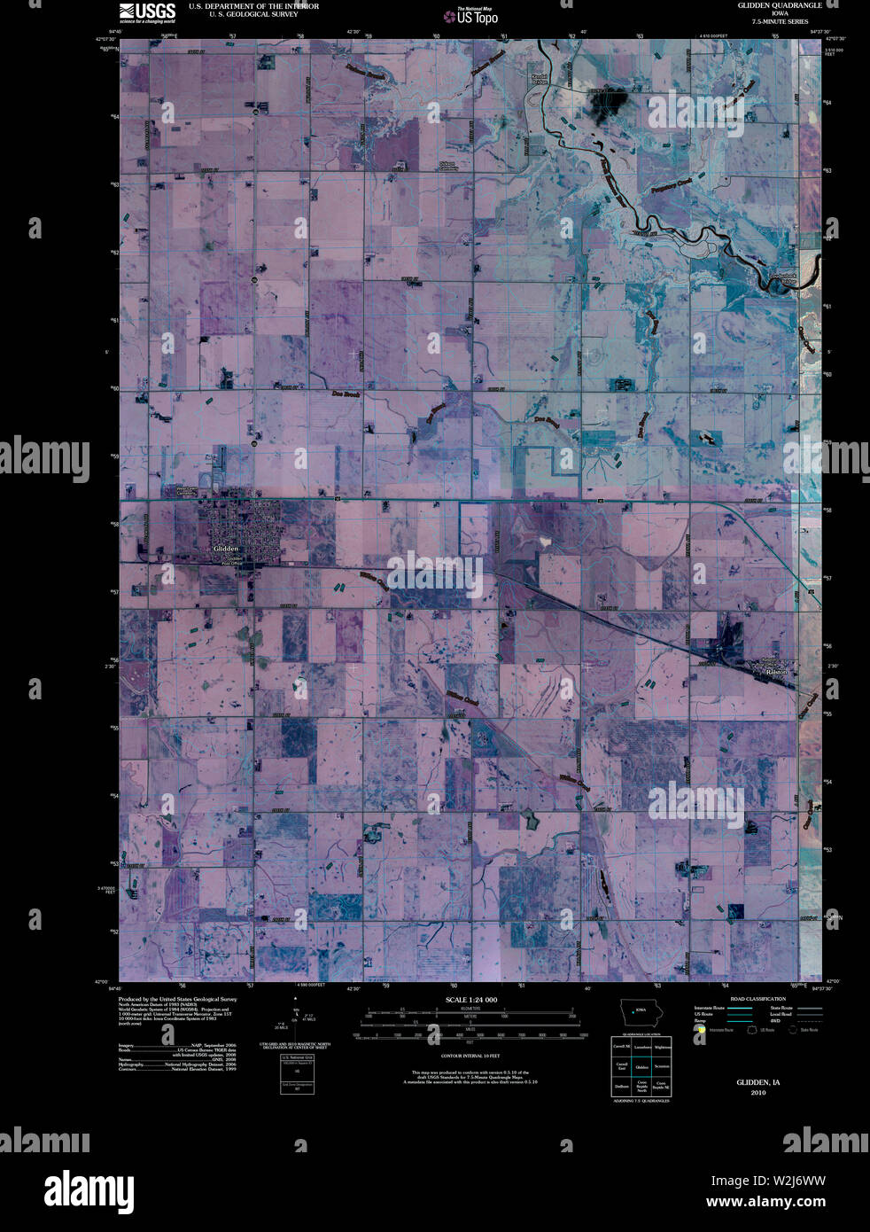 Map of glidden hires stock photography and images Alamy