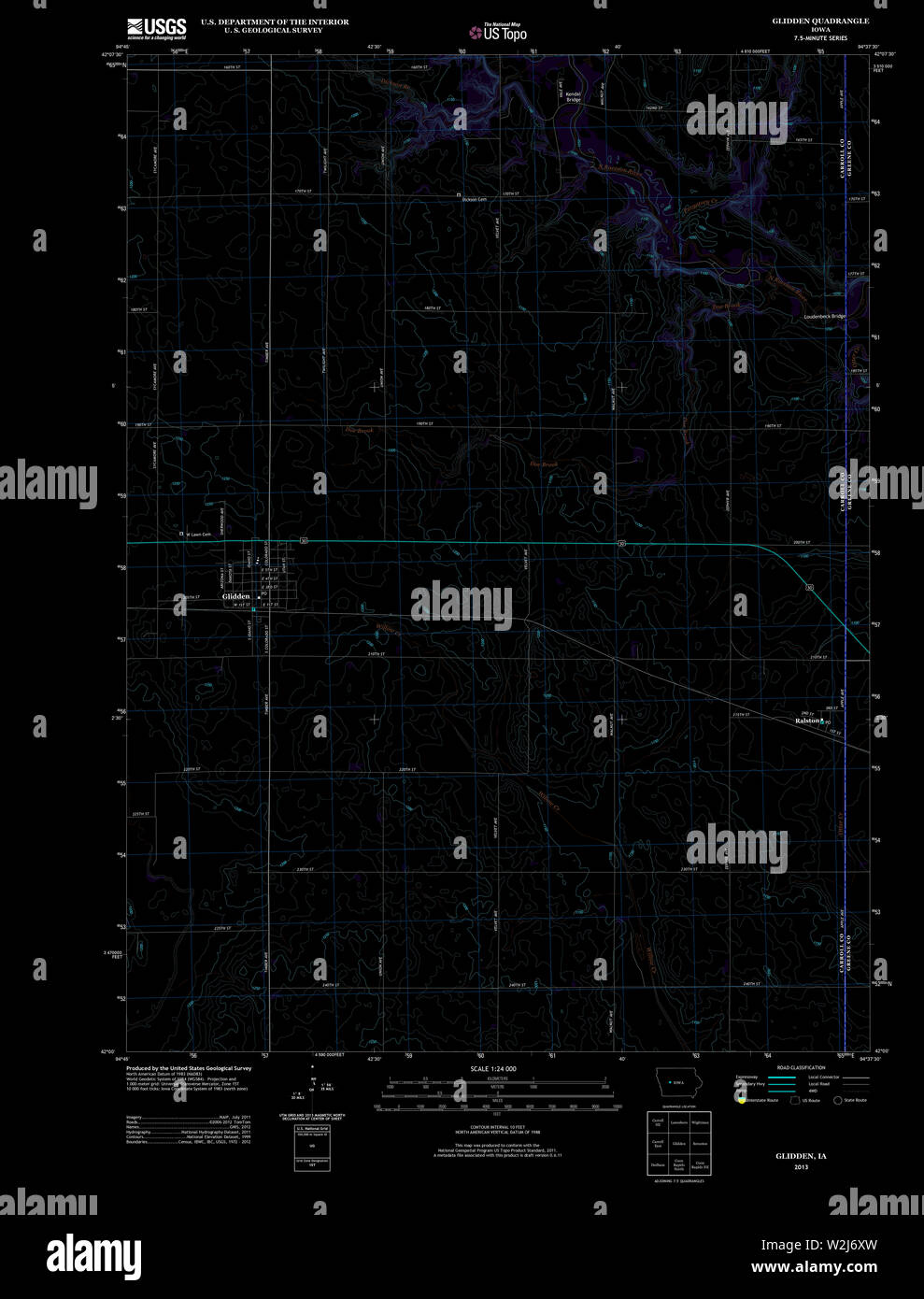 Map of glidden hires stock photography and images Alamy