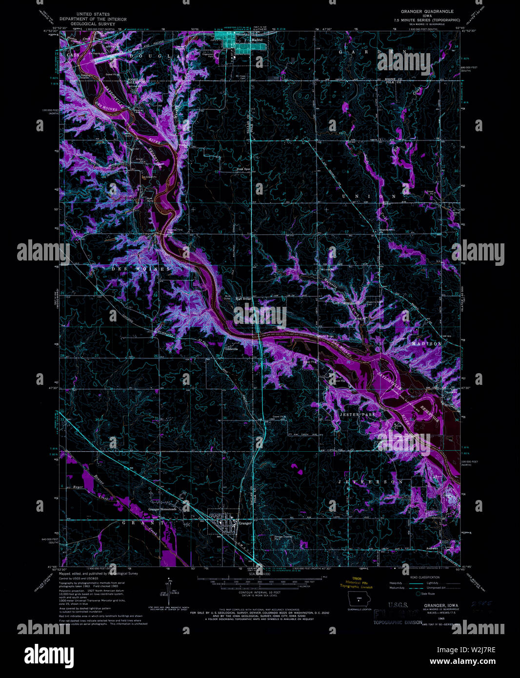 Map of granger hires stock photography and images Alamy