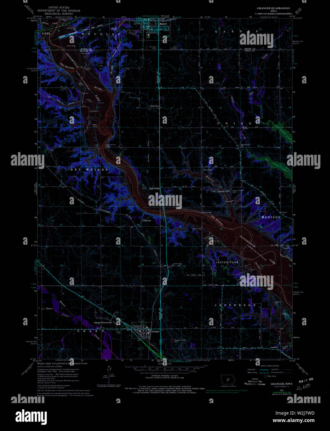 Map of granger hires stock photography and images Alamy