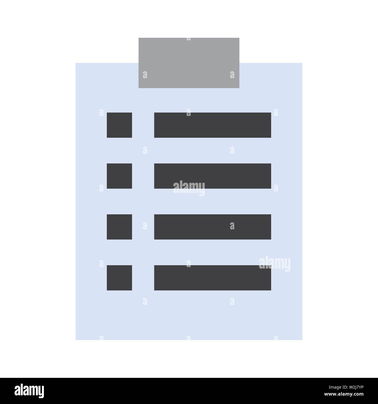 medical list icon. flat illustration of medical list vector icon for ...