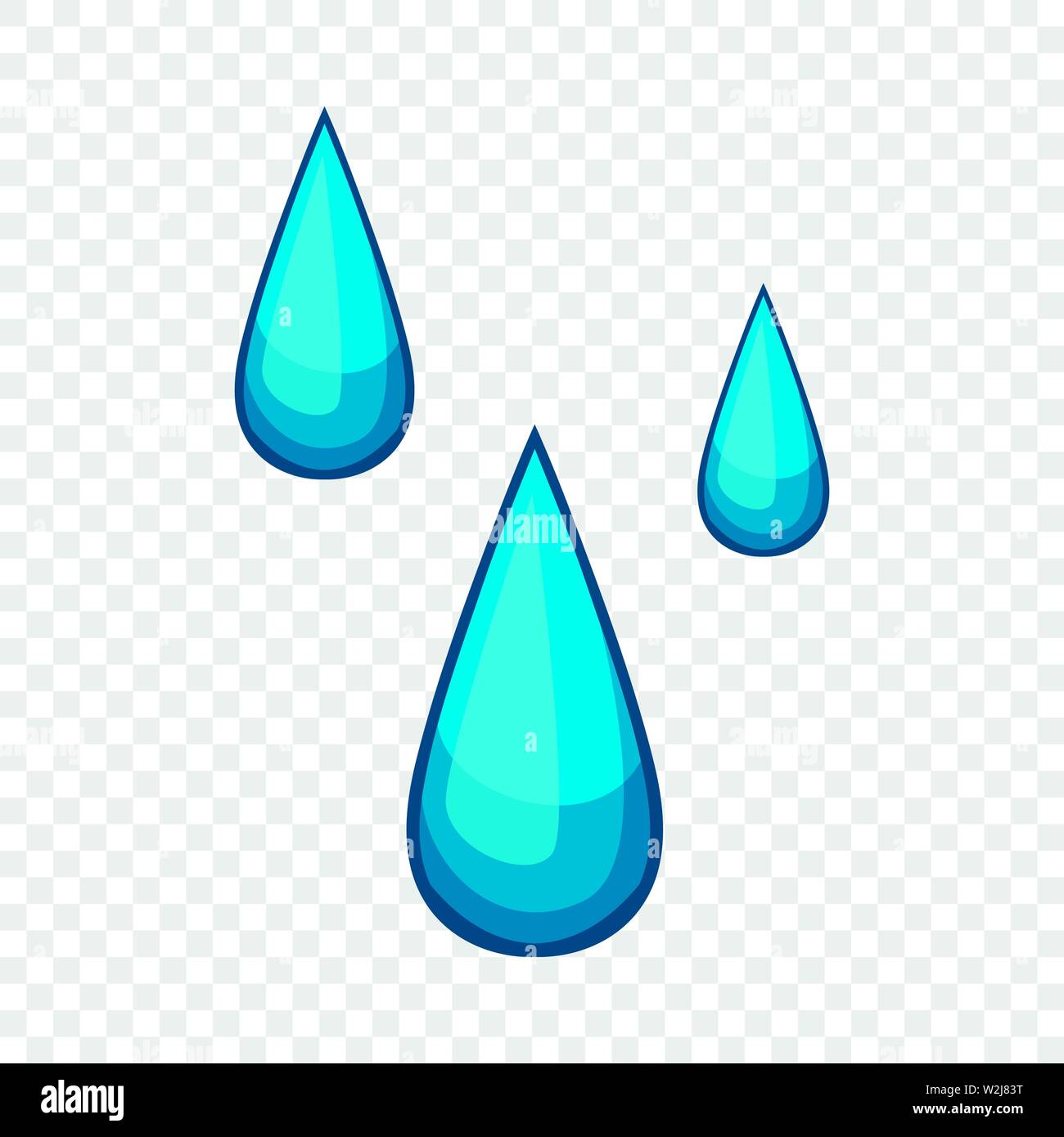Water drops icon, cartoon style Stock Vector Image & Art - Alamy