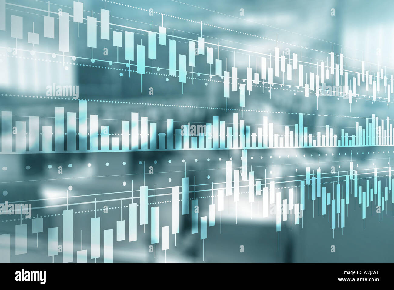 Business concept with Candle stick graph chart of stock market ...