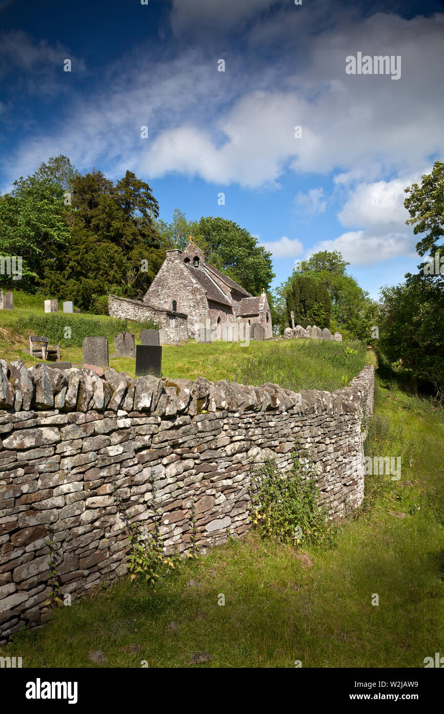 Partrishow Church, Wales,UK Stock Photo