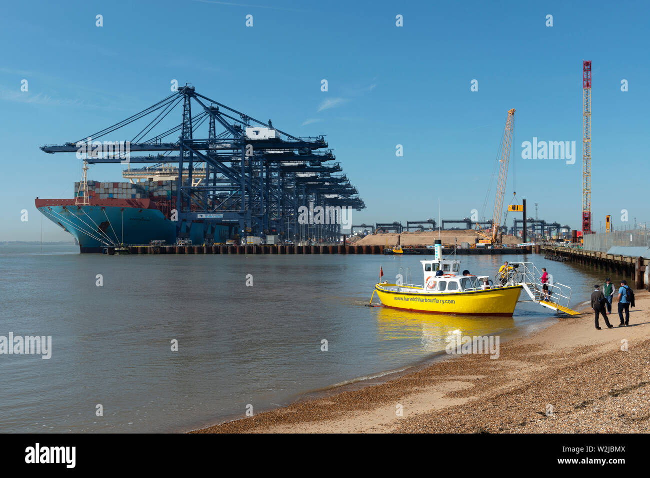 Harwich to Felixstowe passenger ferry Stock Photo Alamy