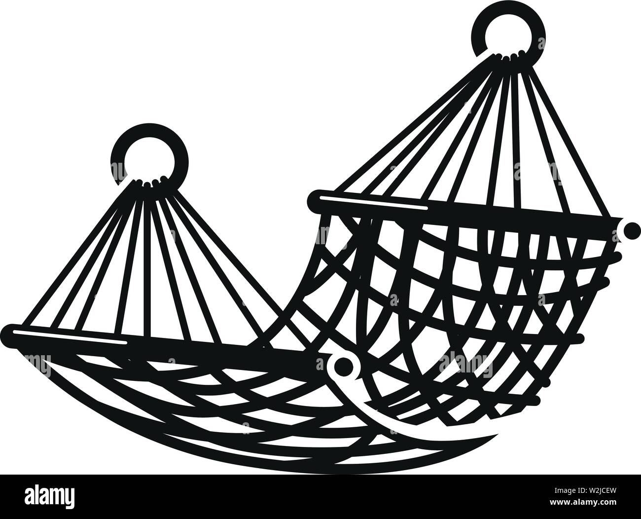Hammock Clipart Black And White