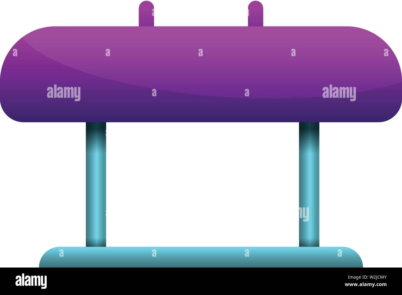 Pommel horse icon. Cartoon of pommel horse vector icon for web design