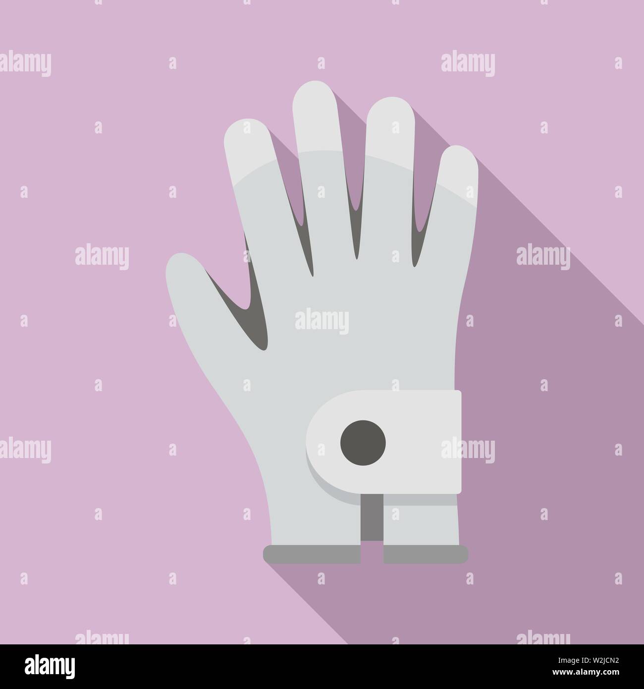 Golf glove icon. Flat illustration of golf glove vector icon for web