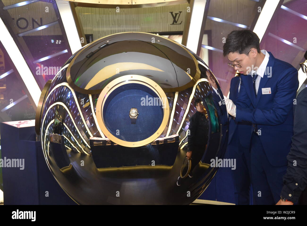 Opening of a new Swatch watch outlet at the Siam Paragon shopping