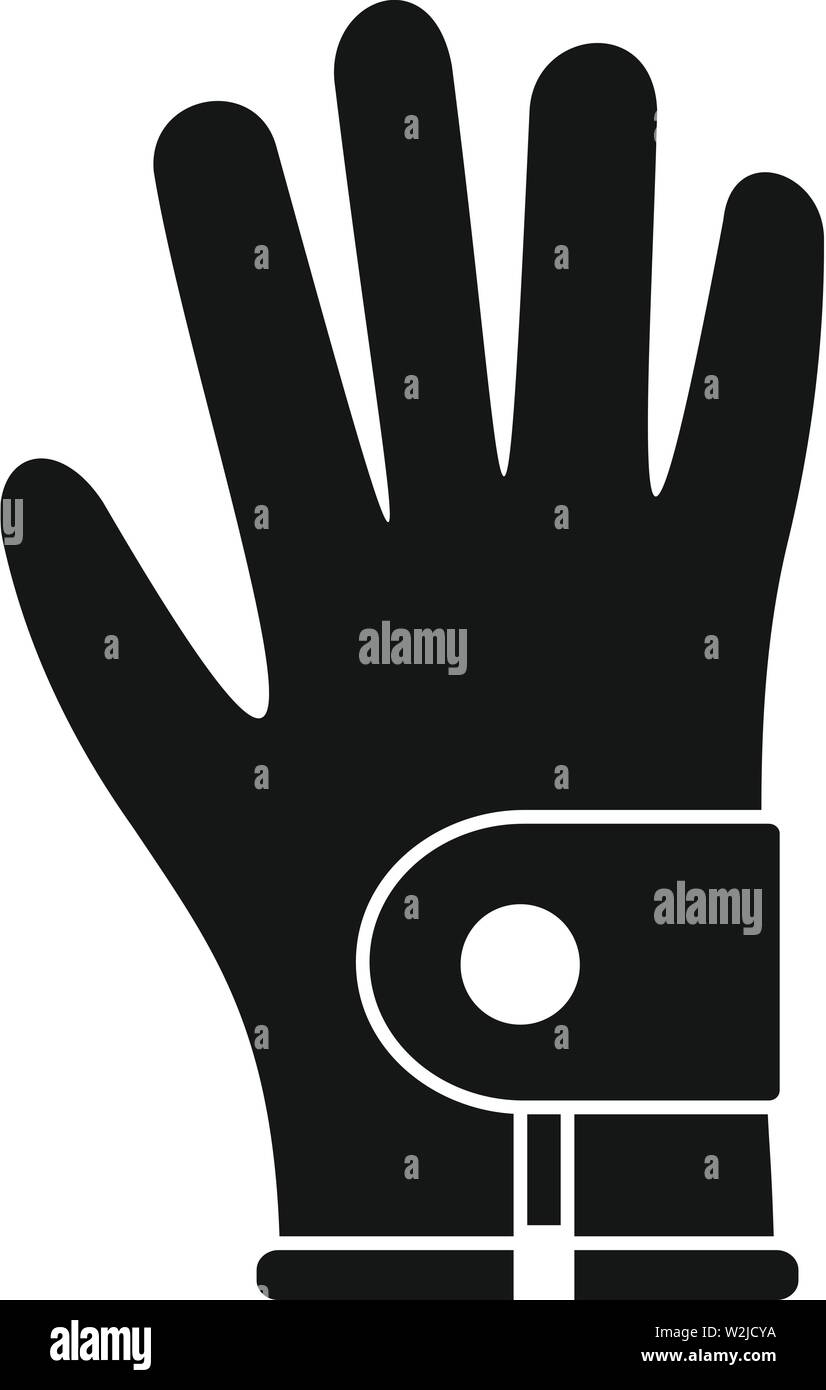 Golf glove icon. Simple illustration of golf glove vector icon for web