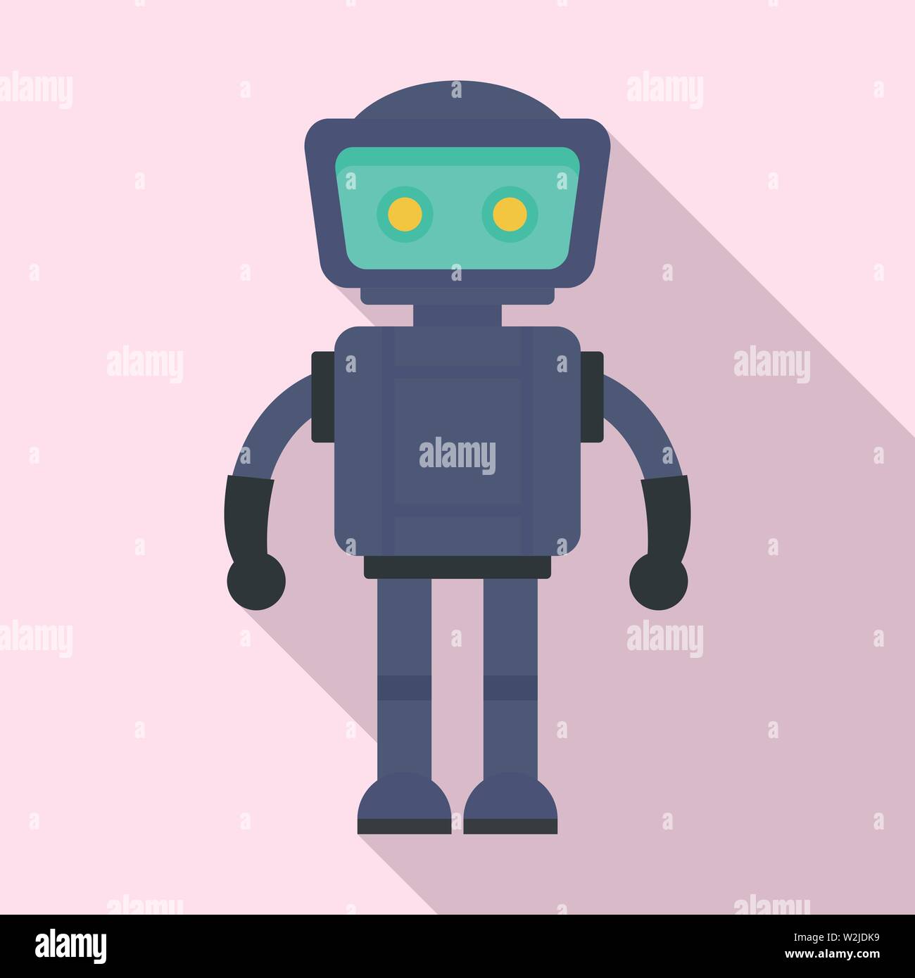 Bot robot icon. Flat illustration of bot robot vector icon for web ...