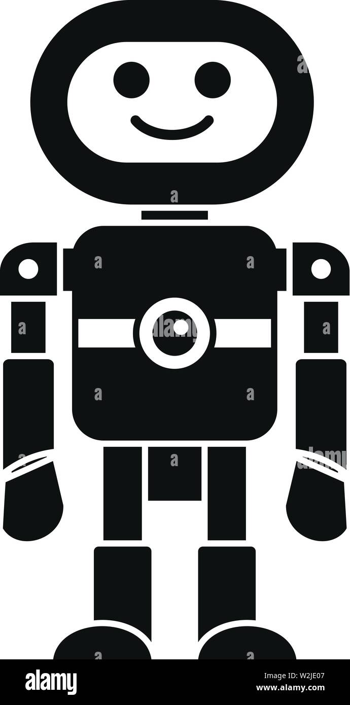 Humanoid machine icon. Simple illustration of humanoid machine vector ...