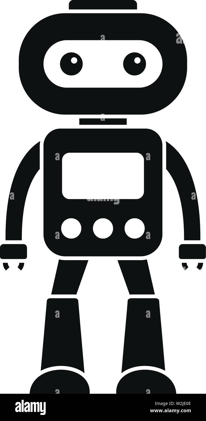 Electronic Robot Icon Simple Illustration Of Electronic Robot Vector